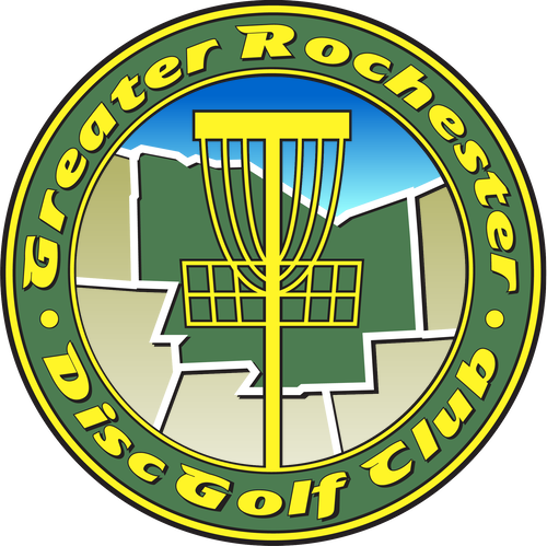 Greater Rochester Disc Golf Club logo, Rochester NY